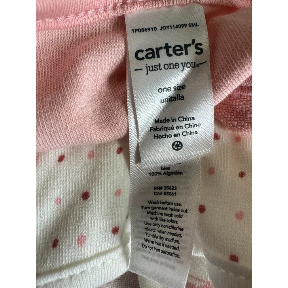 Carter's Just One You 6 Piece Baby Wash Cloth Assorted Girls Set NWT